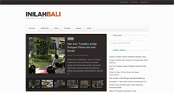 Desktop Screenshot of inilahbali.com